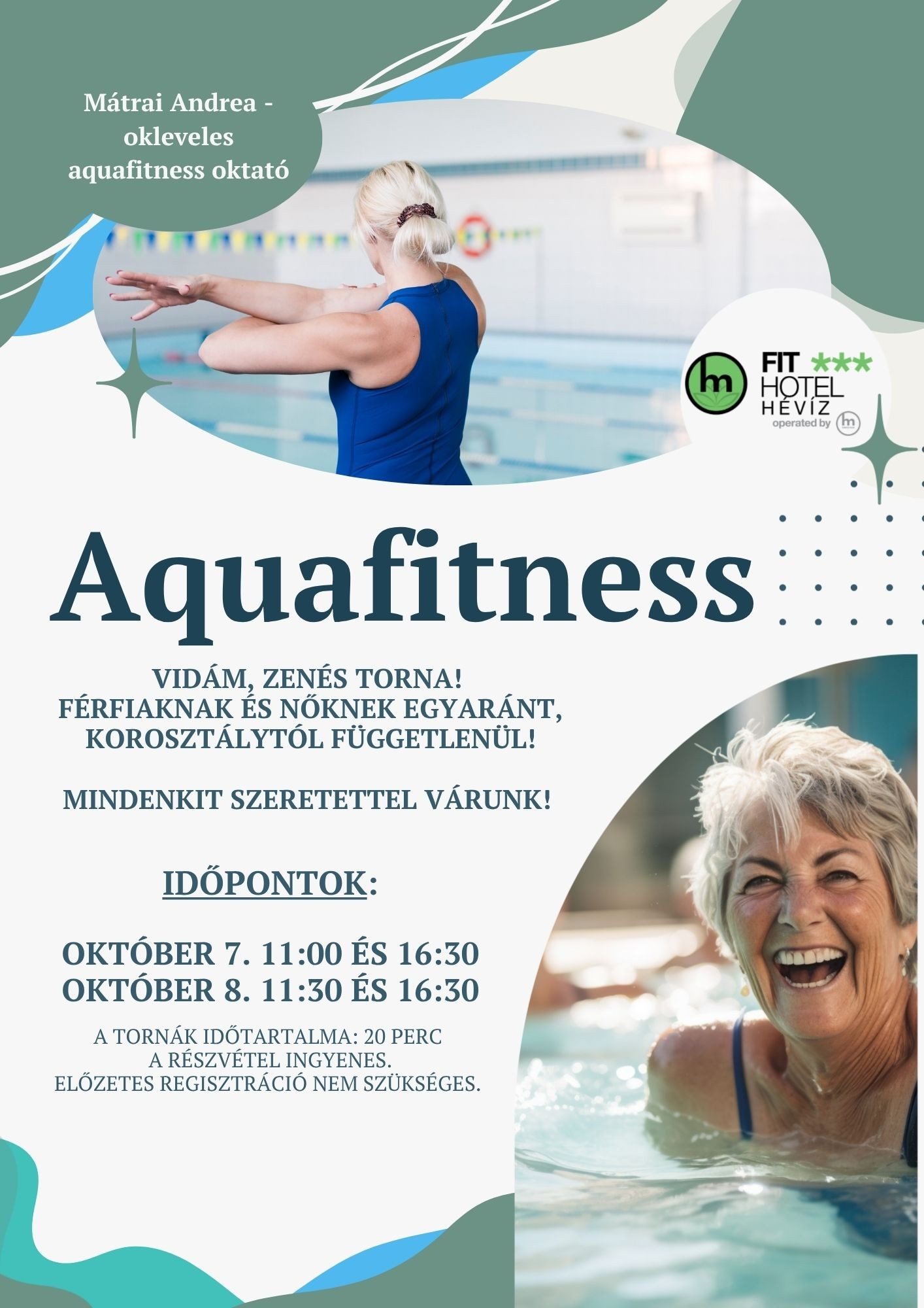 Aquafitness szállodánkban