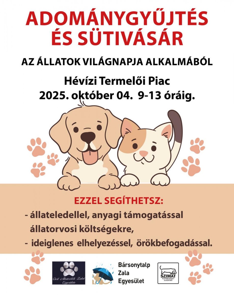 Adománygyűjtés és Sütivásár